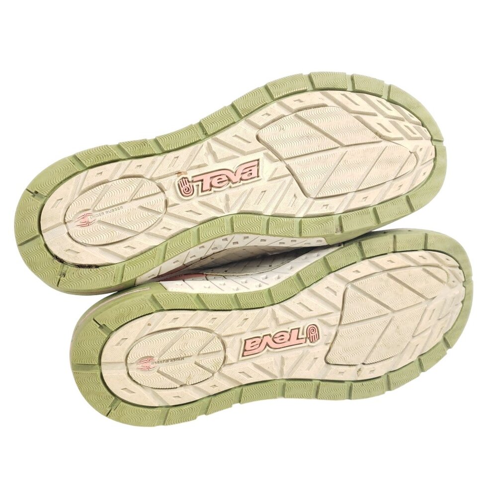 Teva Womens Size 8 Athletic Sneakers Pastel Green & Pink Breathable - Picture 8 of 9